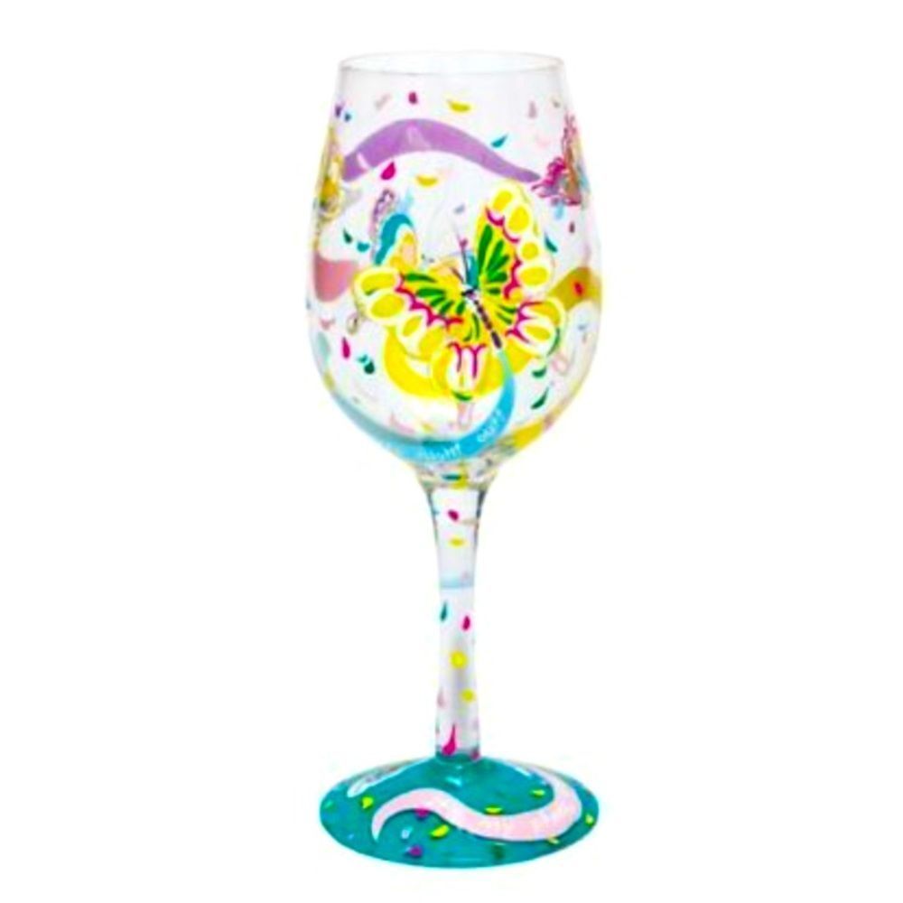 Lolita Love My Wine “Social Butterfly” Wine Glass